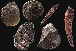 tools believed to be used by an early human being